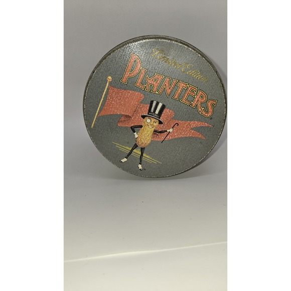 PLANTERS SALTED PEANUTS TIN CAN MR. PEANUT Rare Vintage 1989 Free Shipping - Picture 5 of 5